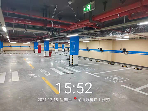 蘇州飛揚(yáng)停車場劃線昆山項目順利完工